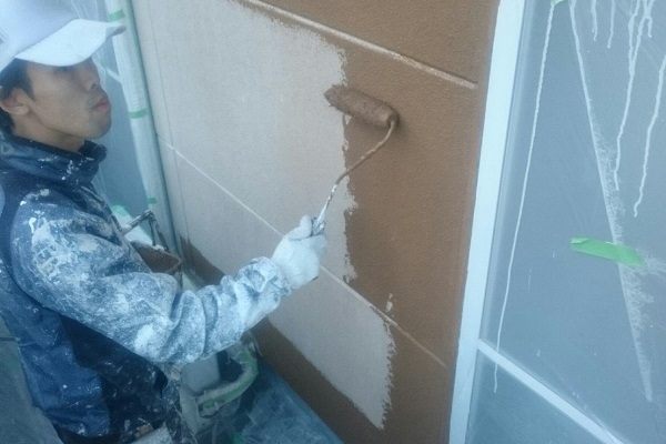 千葉県船橋市　外壁塗装　下地処理　無機系塗料　ダイヤスーパーセランフレックス