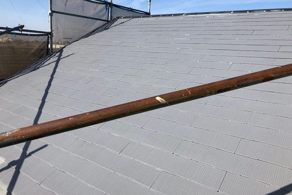 千葉県船橋市　屋根塗装　雨漏り　縁切り　タスペーサー　低汚染型フッ素樹脂塗料　セミフロンルーフⅡ