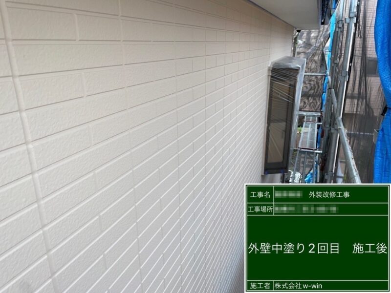 千葉県船橋市　S様邸　外壁塗装工事　WBアート ベースカラー塗装