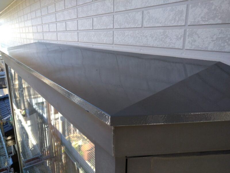 千葉県船橋市　S様邸　外壁塗装工事　付帯部　出窓屋根の塗装を行いました！