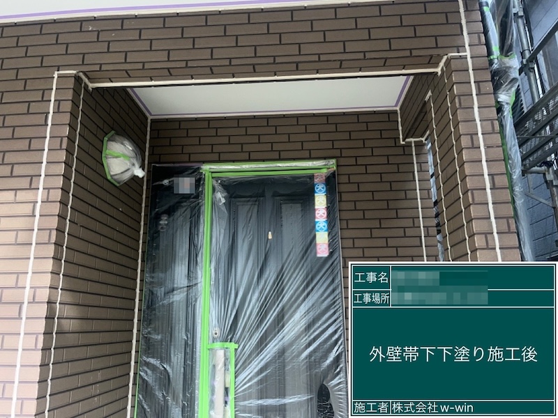 千葉県船橋市金杉｜塗装前の養生作業を行いました！